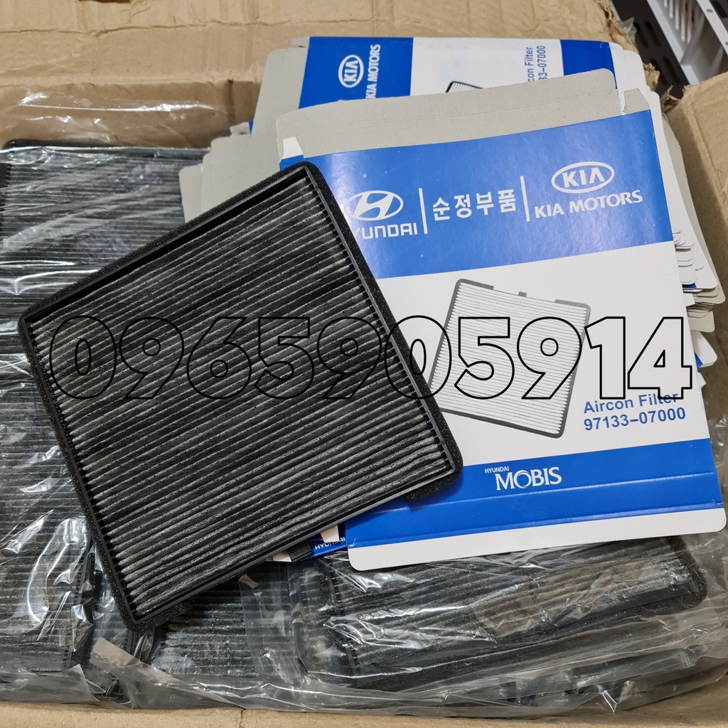 Lọc gió điều hòa, máy lạnh xe Hyundai I10, Kia Morning, Hyundai Eon (Mã: 9713307000/9713307010)