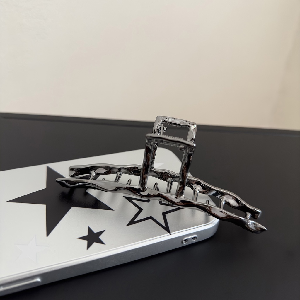 Kẹp Tóc Bản Lớn Bằng Kim Loại Thiết Kế Thời Trang