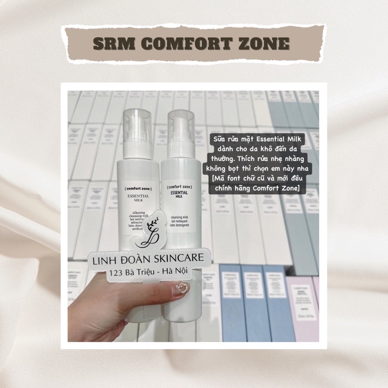 Sữa Rửa Mặt Dịu Nhẹ Comfort Zone Essential Milk phân phối chính thức