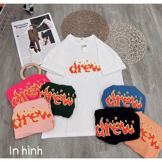 Áo phông drew chất cotton khô 3158 l1 túi zip xịn