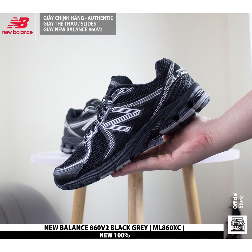 Giày New Balance 860 V2 BLACK GREY  - AUTHENTIC 100%