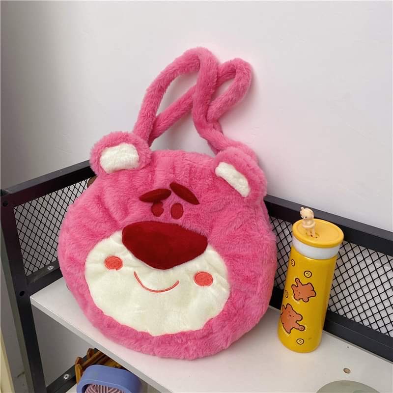 Tote lông nhung mịn hoạt hình Melody/ Kuromi/ Cinamon xinh xắn