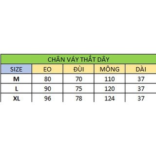 CHÂN VÁY XẾP LY THẮT DÂY  [TNT SHOP BIGSIZE 60KG 90KG]