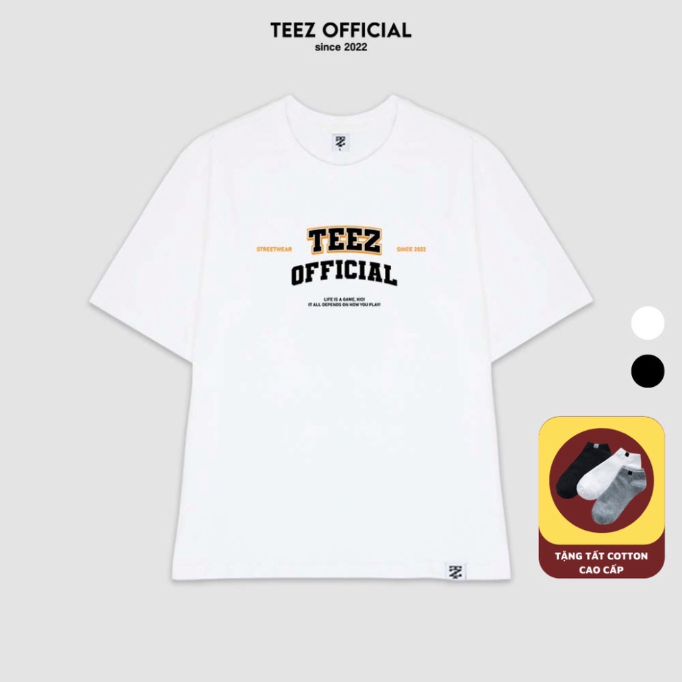 Áo Thun Unisex Nam Nữ TEEZ - TZ1050 Form Rộng Tay Lỡ Freesize - Hàng mới về
