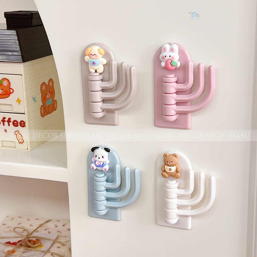 🌈 Móc Dán Treo Tường Siêu Dính Decor Hình Dễ Thương Treo Chìa Khóa/Treo Vật Dụng Cá Nhân