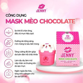 Ủ trắng mask mèo socola Jenny