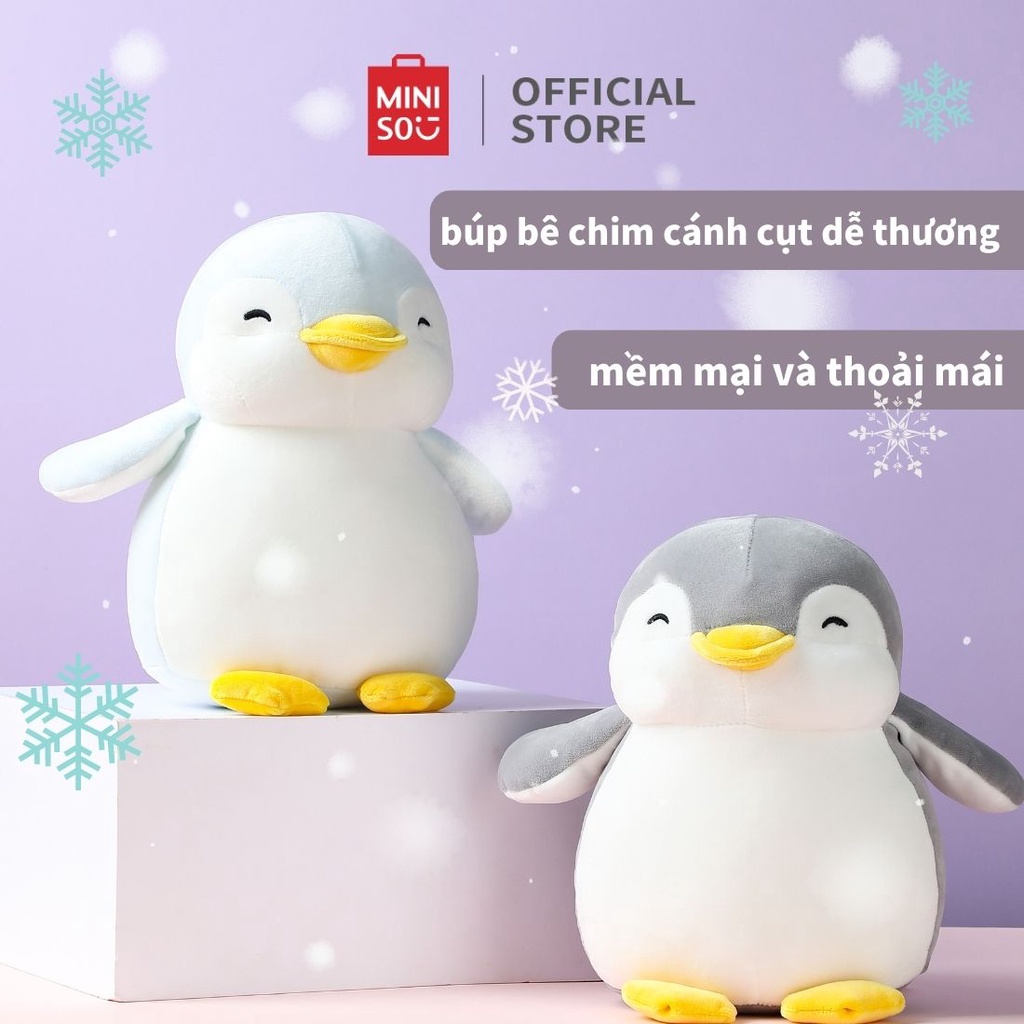 Gấu bông MINISO Chim cánh cụt Miniso cao cấp dễ thương siêu mềm mại cao 28cm Quà Sinh Nhật