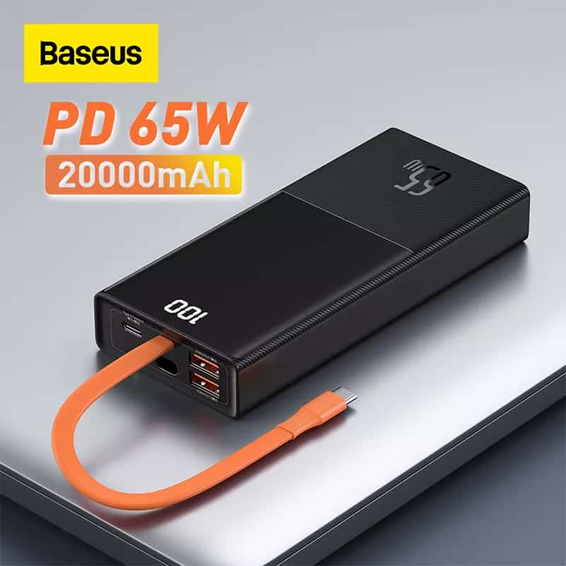 Pin sạc dự phòng hỗ trợ sạc nhanh PD 65W Baseus 30000mah/Baseus 20000mah 65W/Yoobao YB-LC6 65W 20000mah sạc laptop/IPad
