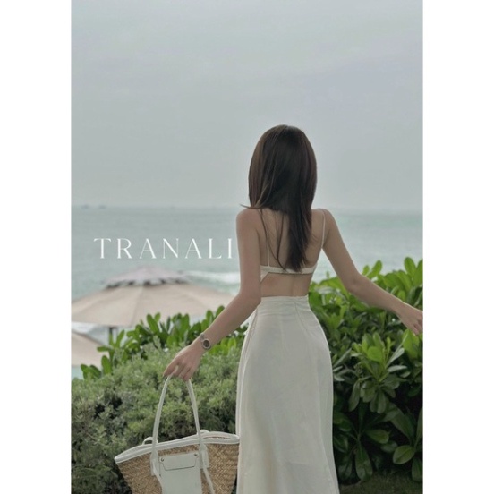 Đầm Hai Dây Maxi Hở Lưng Phối Cúc Chất Tuyết Mưa GKT (HỎA TỐC) | BigBuy360 - bigbuy360.vn