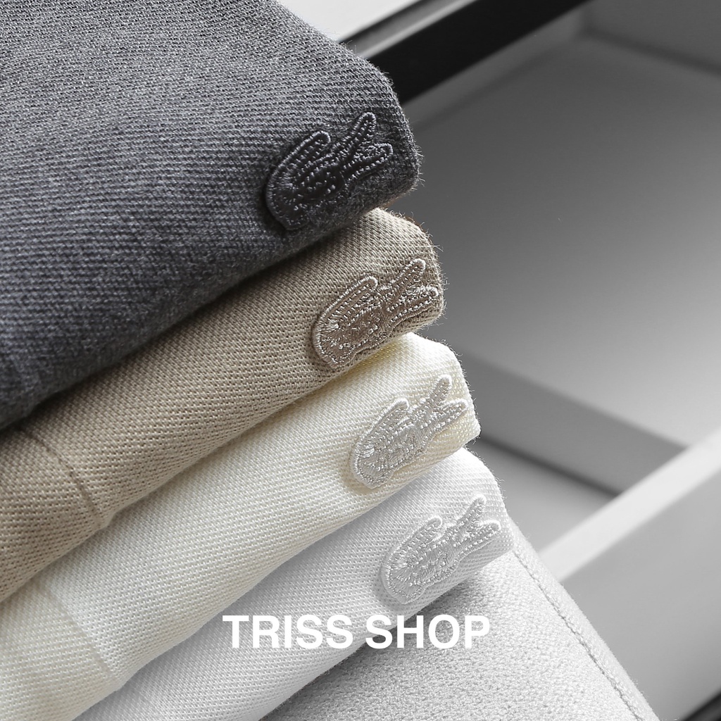 Áo Polo nam Lacoste Logo Cá Cùng Màu 11 chất liệu cotton cao cấp form slim