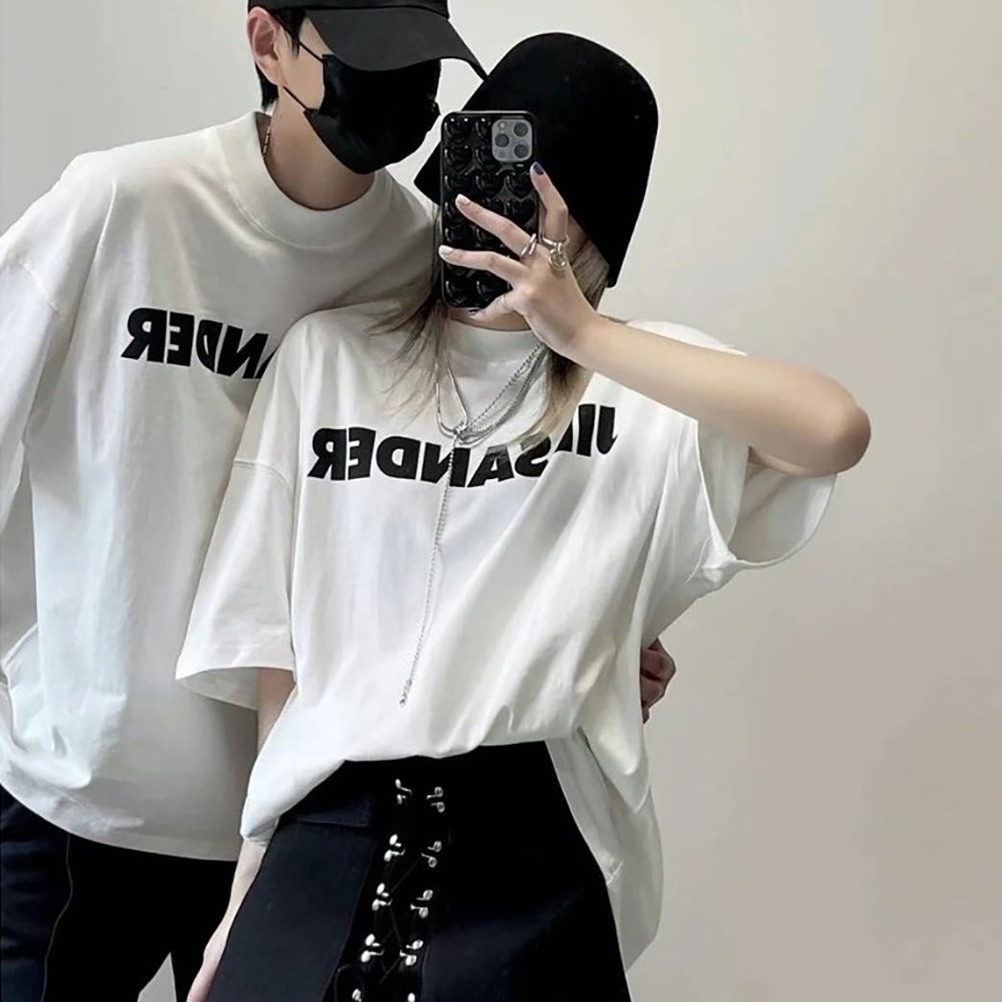 Áo thun JIL SANDER cotton thoáng mát unisex phông nam nữ oversize form rộng 918 Ofus