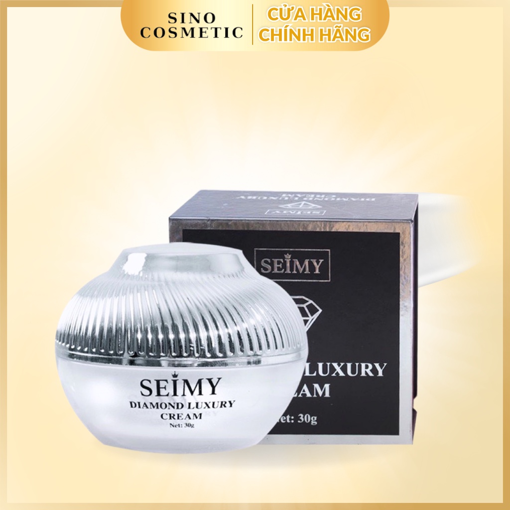 Kem dưỡng da mặt nhau thai Seimy - Diamond Luxury 30g giảm mụn, dưỡng trắng, mờ nám