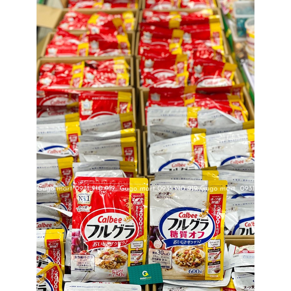 [Date mới] Ngũ cốc Calbee ăn kiêng giảm cân Nhật Bản với đủ vị ngon tuyệt- mix hoa quả trái cây sữa chua dùng ăn sáng