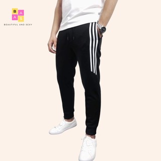 Quần thể thao nam dài bó ống, quần tập thể dục thể thao BAS122