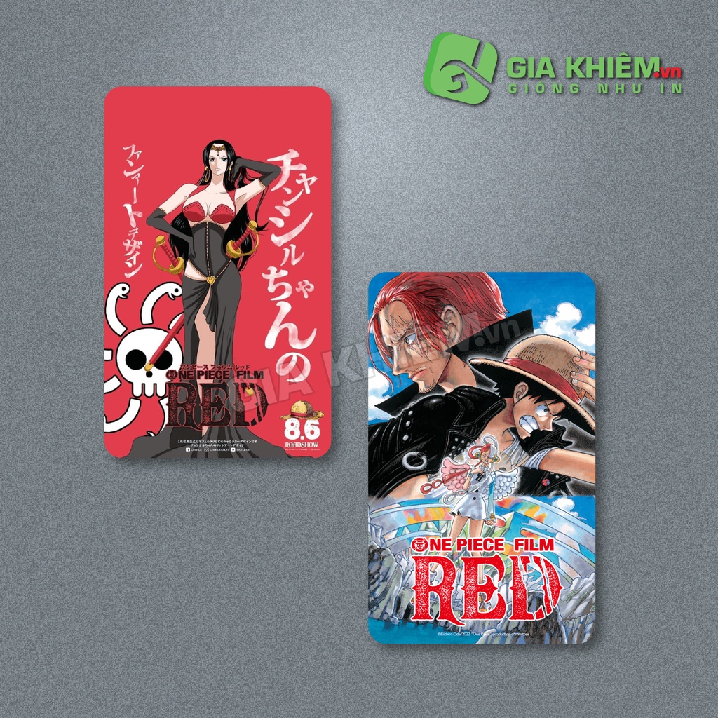Card bo góc giấy ONE PIECE FILM RED