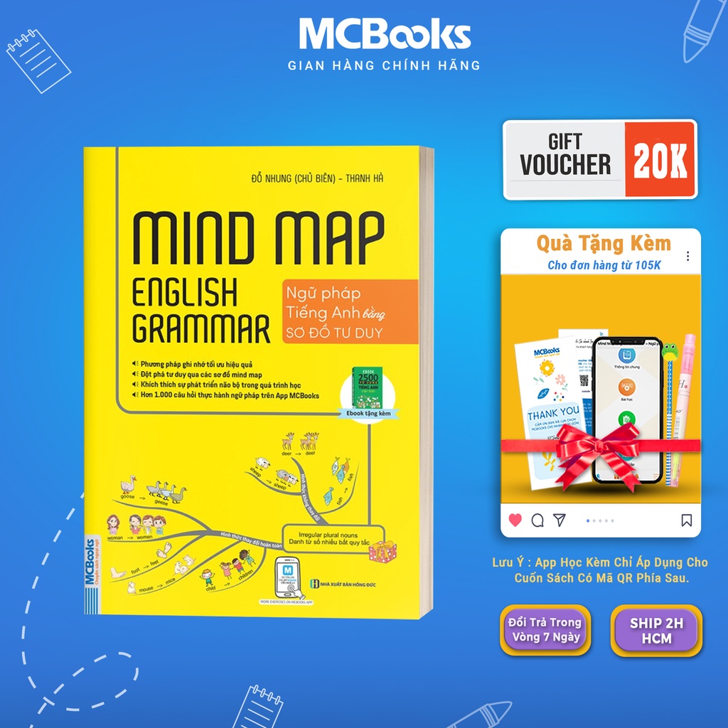 Sách - Mind Map English Grammar – Ngữ pháp tiếng anh bằng sơ đồ tư duy | BigBuy360 - bigbuy360.vn