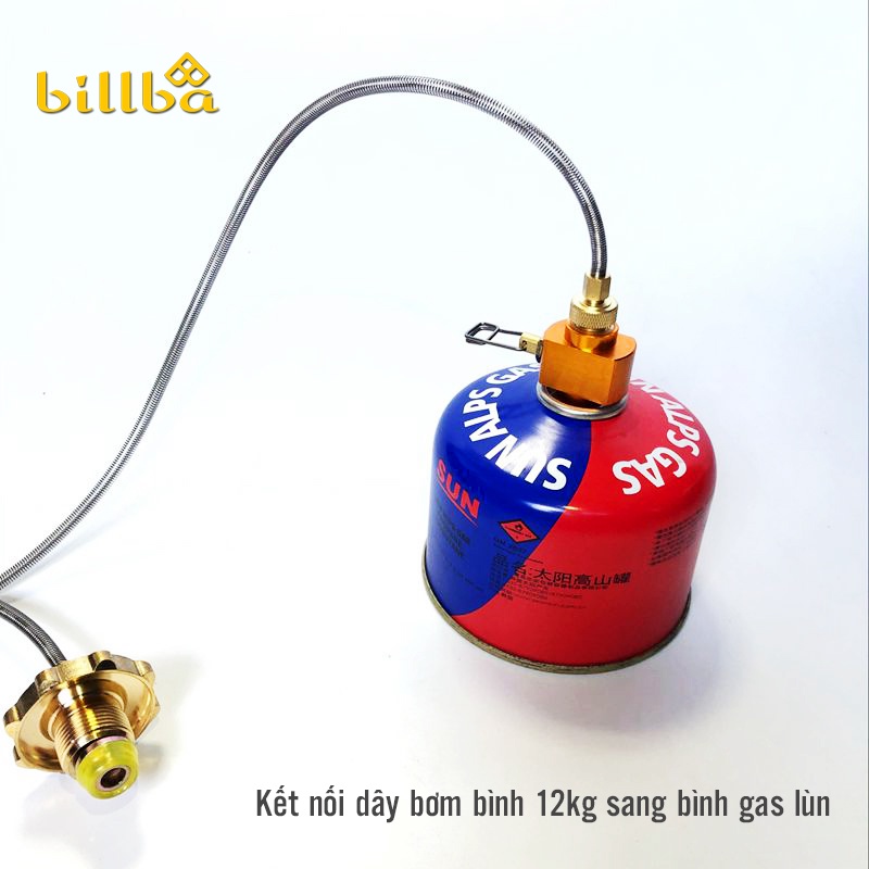 Đầu van bơm sang chiết nạp ga cho bình gas du lịch dã ngoại lùn   - Billba camping