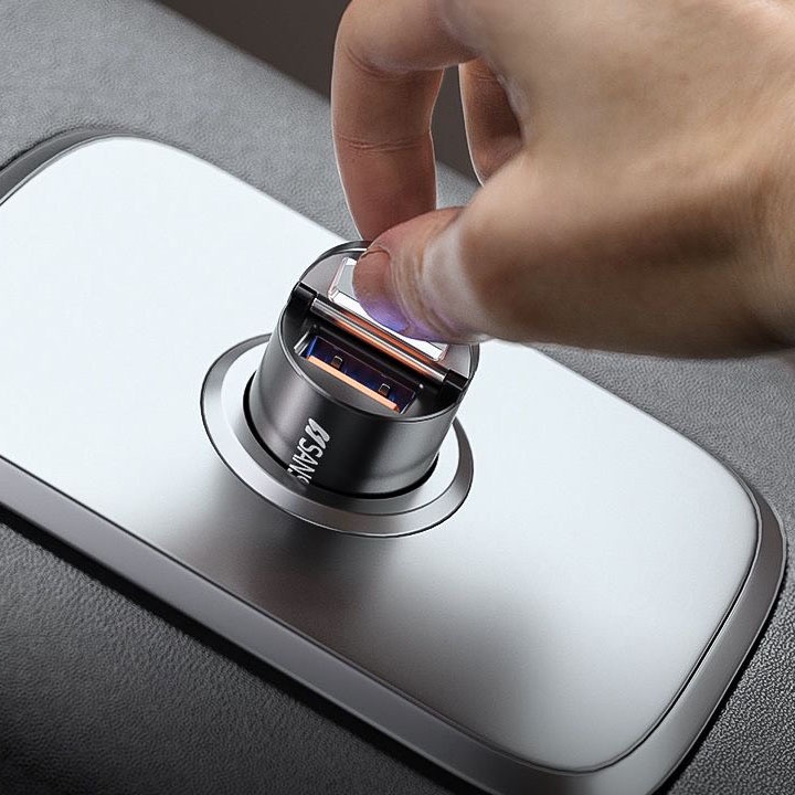 Tẩu sạc ô tô Cổng USB Và Cổng Sạc Nhanh Type-C SANSUI