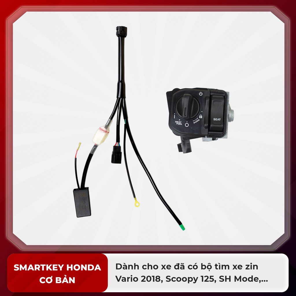 Smartkey Honda Cơ Bản Vario 2018, Scoopy 125, SH Mode,...