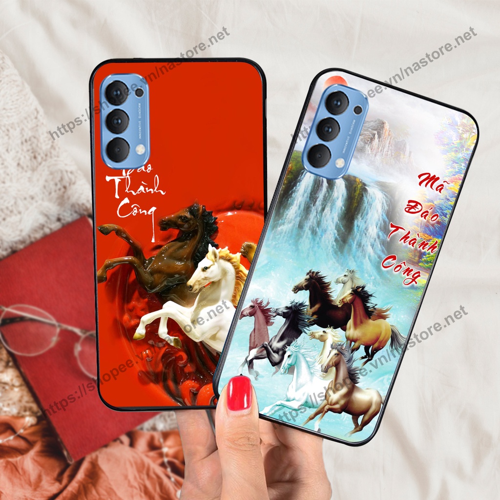 Ốp lưng Oppo Reno4 / Reno4 Pro / Reno 4 thư pháp TÀI LỘC, TÂM AN, CHA MẸ ĐẸP Ý NGHĨA GIÁ RẺ