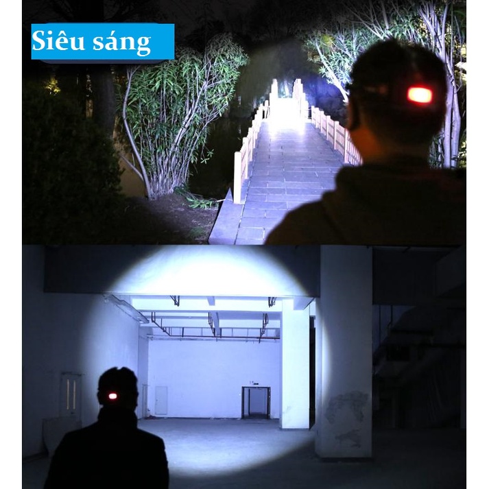 [ Bản Mới, Bóng To Hơn, Sáng Hơn ] Đèn Pin Siêu Sáng Đội Đầu 5 Mắt Chống Nước Cực Tốt | BigBuy360 - bigbuy360.vn