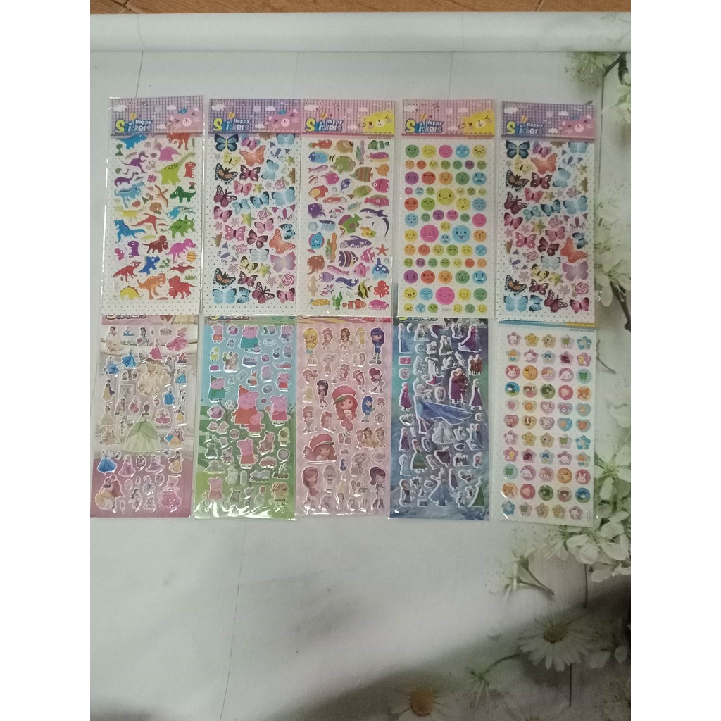 Sticker cute hoạt hình,hinh dán cute mẫu ngẫu nhiên
