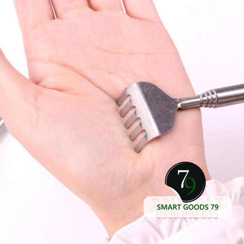 Gậy gãi ngứa lưng inox 304 rút gọn kéo dài nhỏ gọn tiện lợi