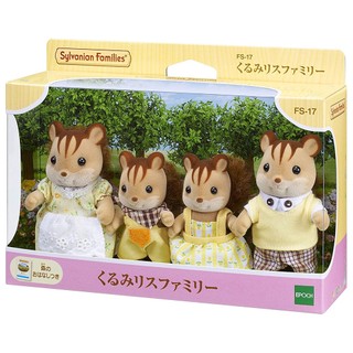 Sylvanian Families Gia Đình Sóc Nâu Walnut Squirrel Family