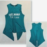 [Còn xanh kéc ML, tím M ] Áo Tank Polly Chất Polly Sọc In Chữ  Lift More Talk Les - YOGA AN VIÊN