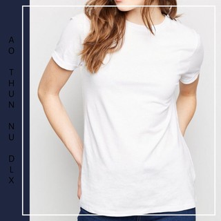 Áo Thun Trơn 35% Cotton Màu Trắng Giá Siêu Rẻ