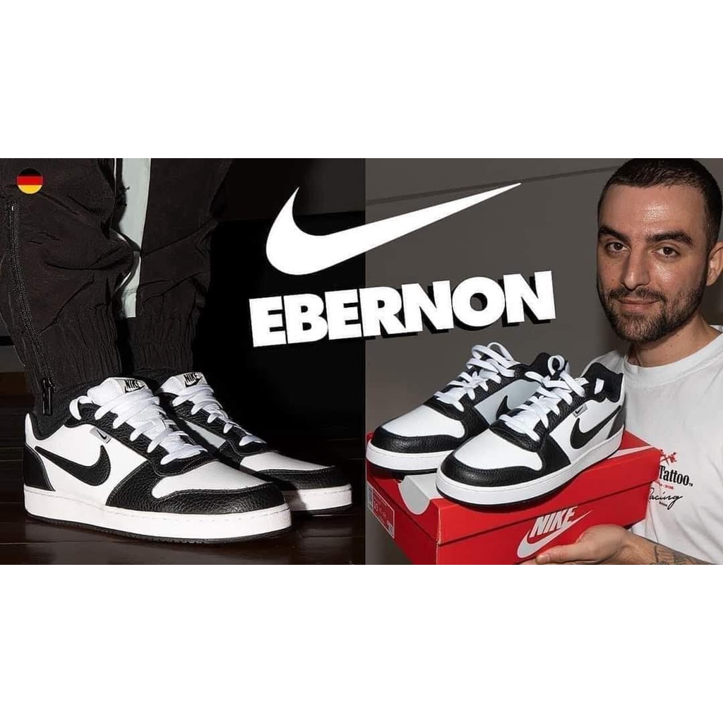 Giày thời trang  NIke Ebernon Vision Low Trắng Đen Chính Hãng 100%  - AQ1774-102
