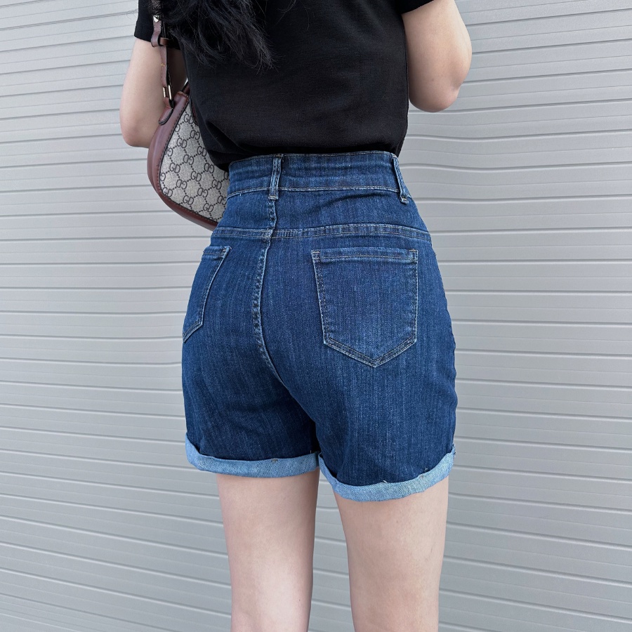 Quần đùi DOVYJEAN quần bò lưng cao thiết kế siêu cá tính Q.83074