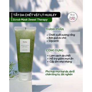 Tẩy da chết xương rồng huxley scrub mask