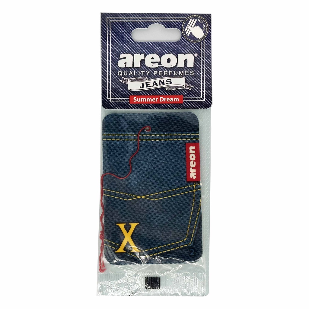 Lá thơm AREON JEAN treo xe hơi Chính hãng Bulgaria