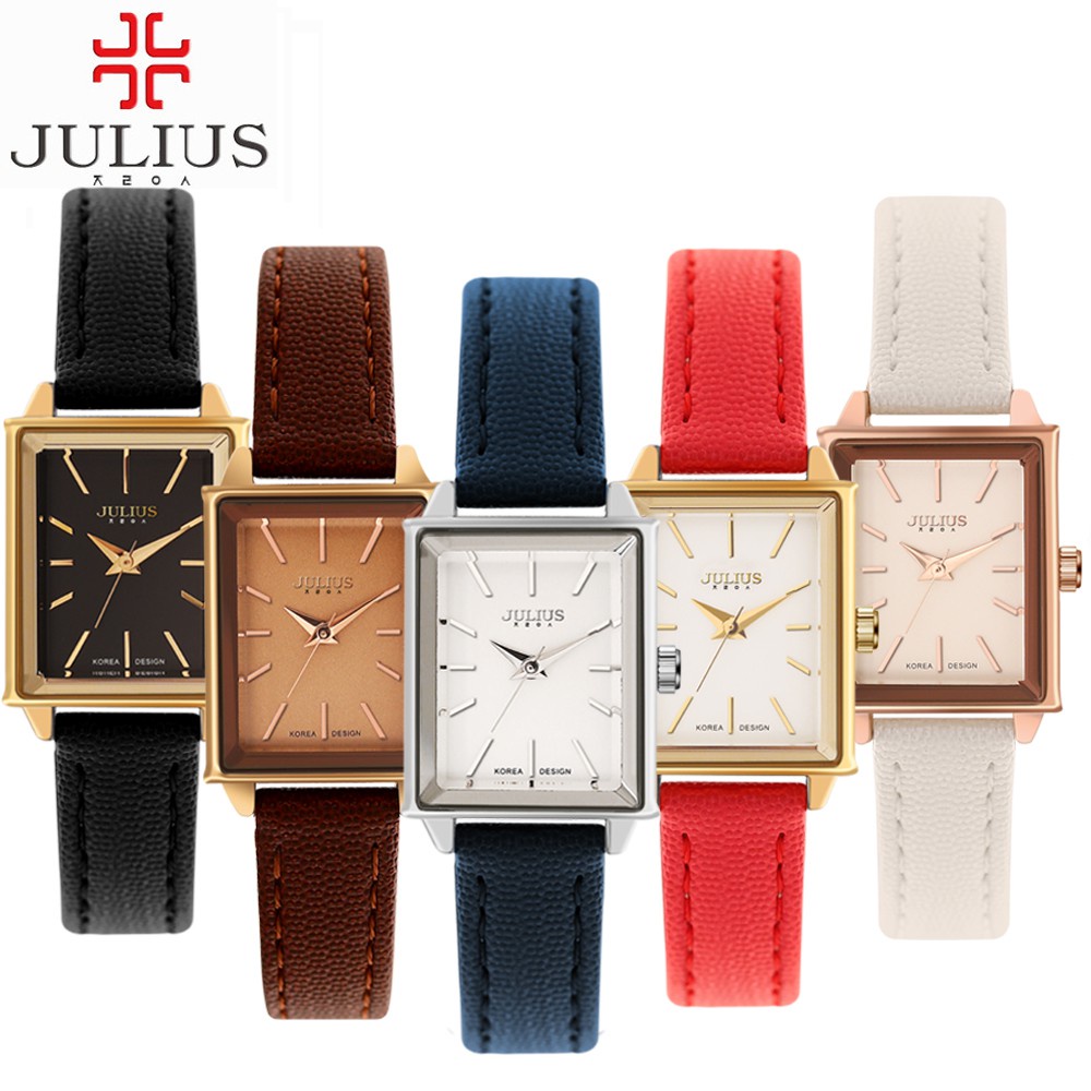 Đồng hồ nữ Julius dây da Ja-787