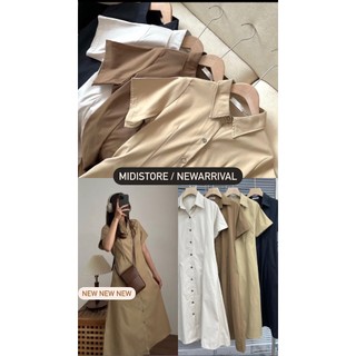 Váy sơ mi cúc gỗ maxi (3252) (ảnh tự chụp)