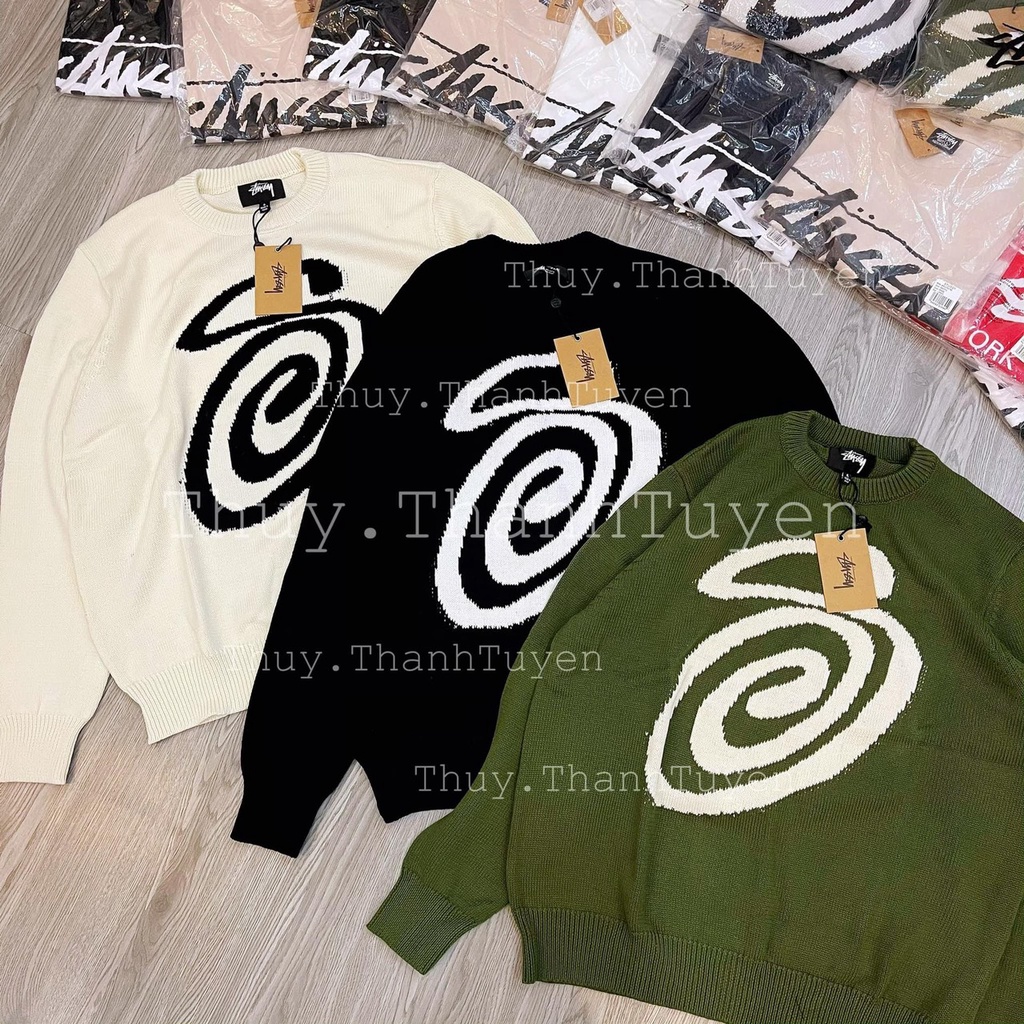 ÁO KNIT STUSSY  KNIT CURLY S