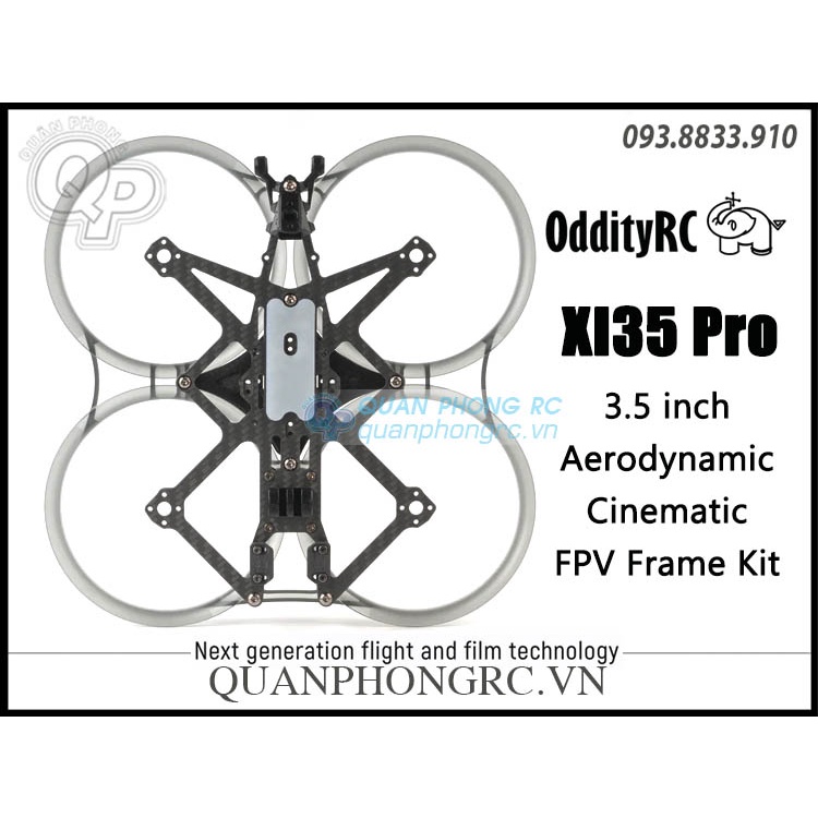 Khung Máy Bay OddityRC XI35 Pro Cinematic 3.5 Inch 152mm FPV Frame Kit