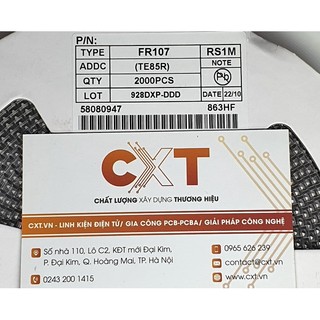 Rs1m fr107 diode xung 1a 1000v sma