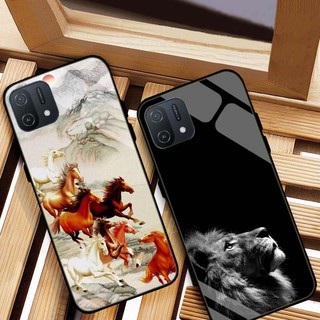 Ốp lưng oppo a16k lưng kính cường lực cao cấp