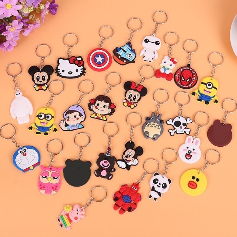 Móc Khoá Silicon Dẻo Hoạt Hình