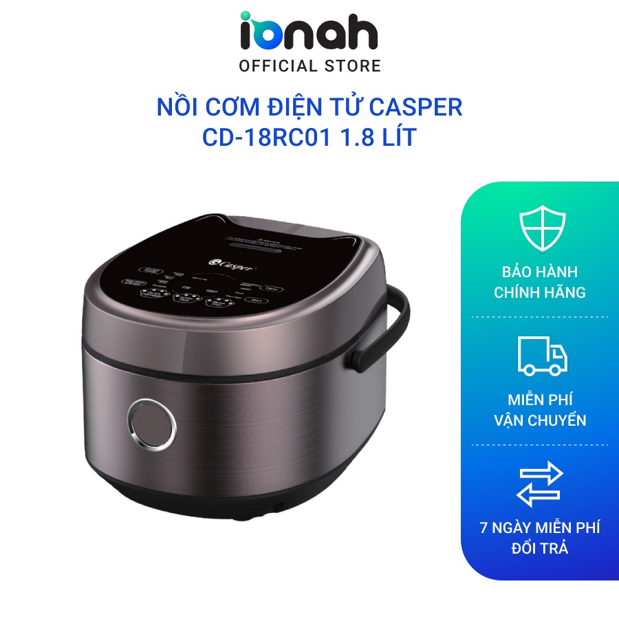 Nồi cơm Điện tử CASPER CD-18RC01 1.8 lít - Chính hãng bảo hành 24 tháng