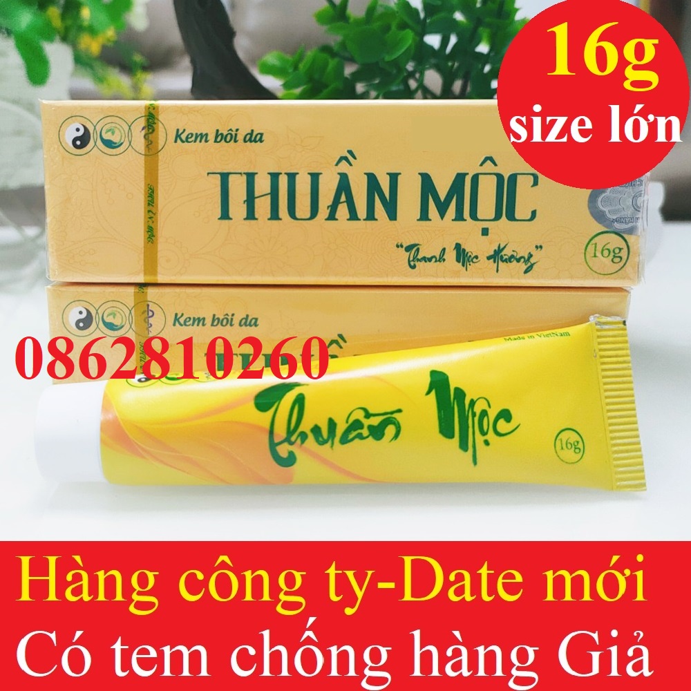 [NEW]kem bôi da Thuần.Mộc mẫu mới nhất 16gr[CAM KẾT CHÍNH HÃNG]