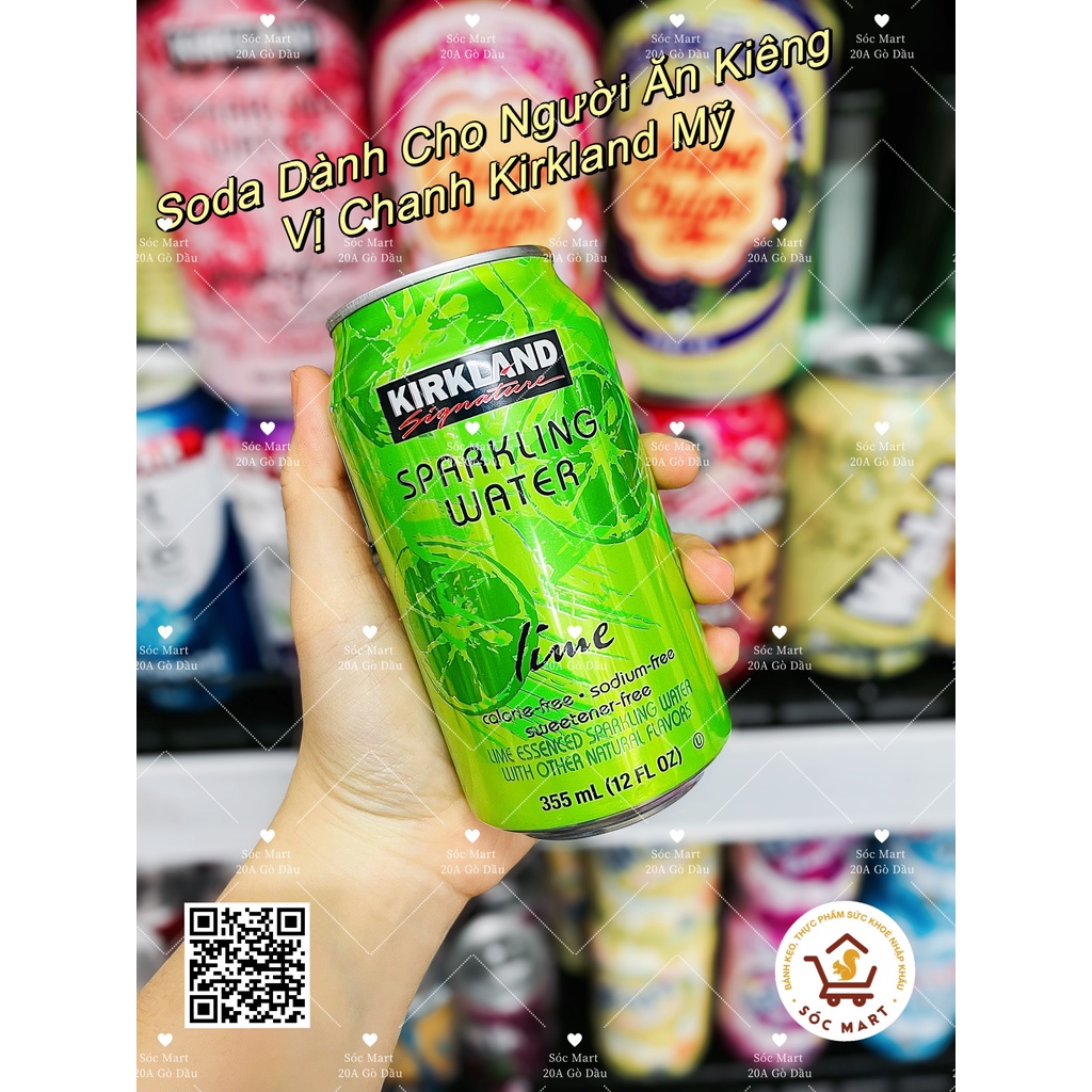 Soda Dành Cho Người Ăn Kiêng 𝐒𝐩𝐚𝐫𝐤𝐥𝐢𝐧𝐠 𝐖𝐚𝐭𝐞𝐫 𝐊𝐈𝐑𝐊𝐋𝐀𝐍𝐃 𝐭𝐫𝐚́𝐢 𝐜𝐚̂𝐲 ⚡ ĂN KIÊNG⚡Chuẩn Hàng Mỹ