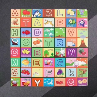 Thảm xốp ghép hình học hoạt hình các con vật chữ số cho bé (bộ 4 tấm 60x60cm)