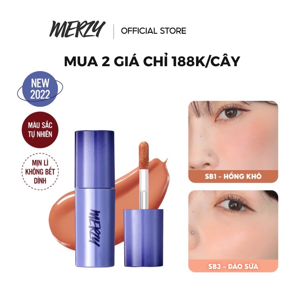 Má Hồng Dạng Lỏng Merzy Soft Touch Liquid Blusher 3g