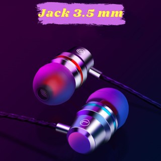 Tai nghe nhét tai điện thoại in ear a1 gaming có dây chính hãng giá rẻ nghe nhạc chống ồn chống nước cho máy tính laptop