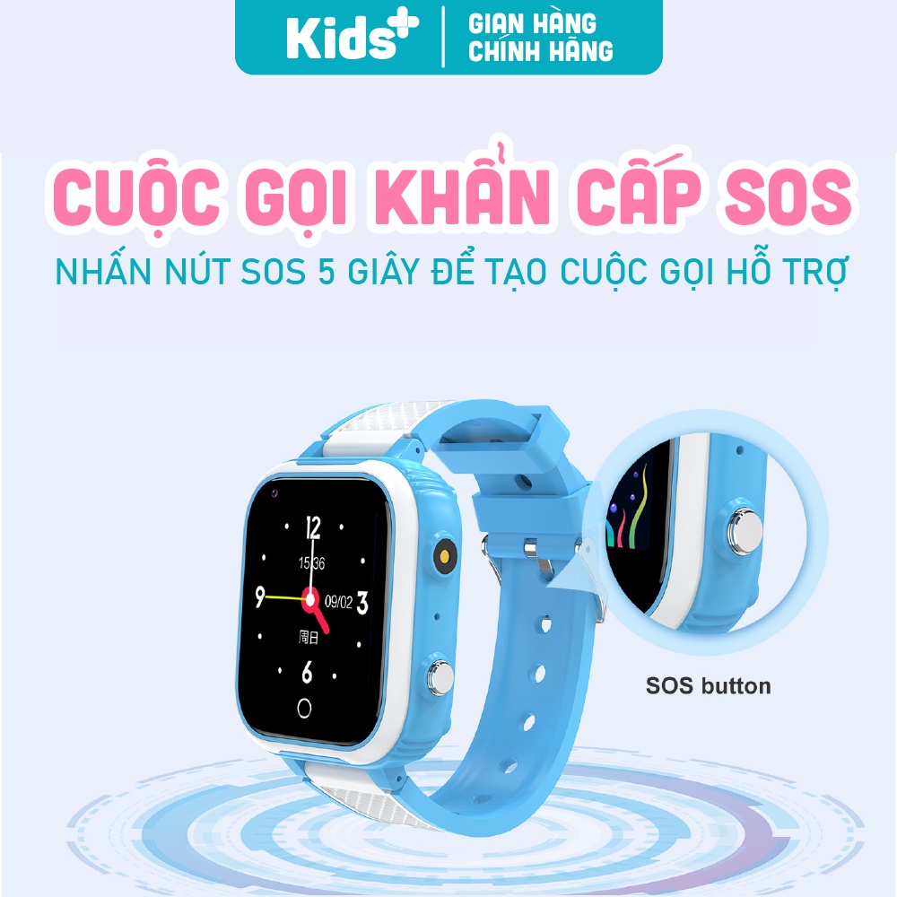 Đồng hồ thông minh định vị trẻ em phiên bản cao cấp 4G KidsPlus DH9S nghe gọi video 4G, định vị GPS, chống nước IP67 | BigBuy360 - bigbuy360.vn