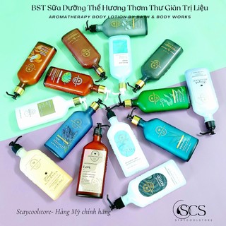 💦Hàng Mỹ-Dưỡng thể hương thơm Thư Giãn Aroma theraphy Lotion Bath&BodyWorks 192ml chai thuỷ tinh