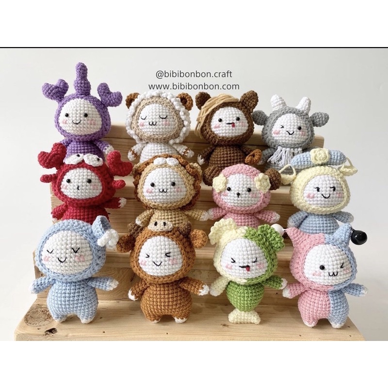 Móc khoá cung hoàng đạo handmade len